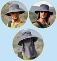 Face cover fishing hat, summer outdoor quick dry breathable sun hat