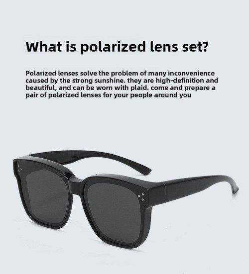 Polarized Anti-Ultraviolet Glare Large Frame Sunglasses