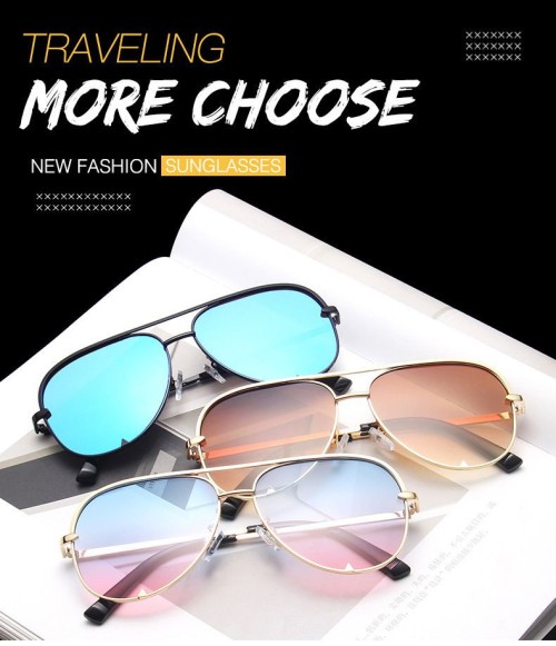 Double Beam Metal Sunglasses Toadstool sunglasses for Men and Women